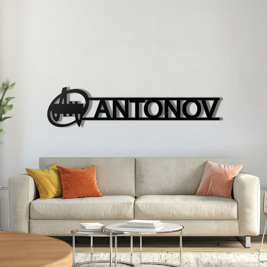 Metal Aircraft Emblem Wall Art - NCP0619