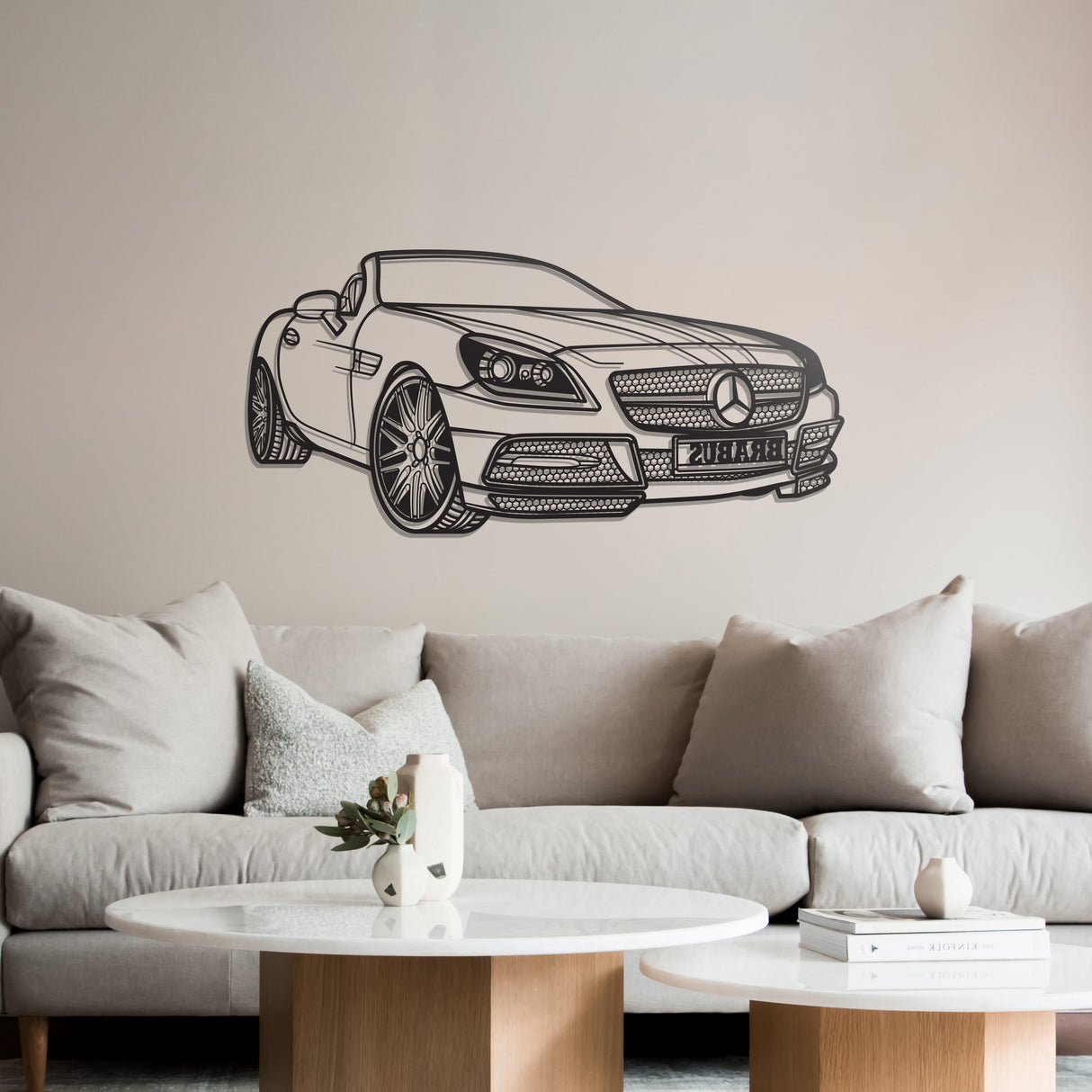 2012 SLK Class Perspective Metal Car Wall Art - NC1203