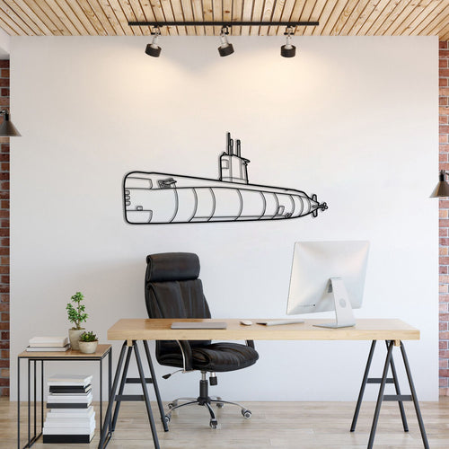 Skate Class Metal Submarine Wall Art - NCP0669