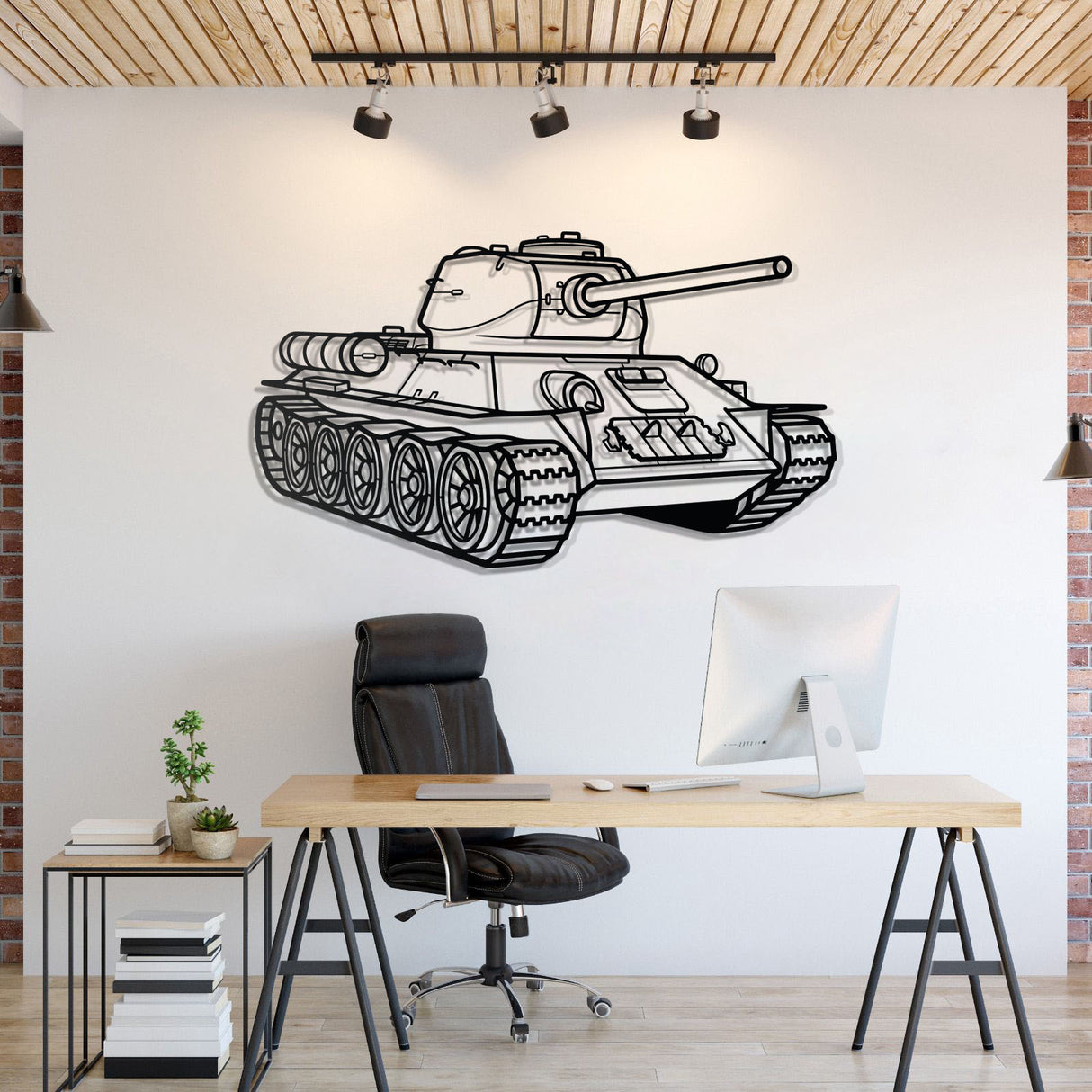 T-34 Metal Tank Wall Art - NCP0633