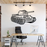 T-34 Metal Tank Wall Art - NCP0633