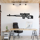 Dragunov Metal Weapon Wall Art - NCP0680