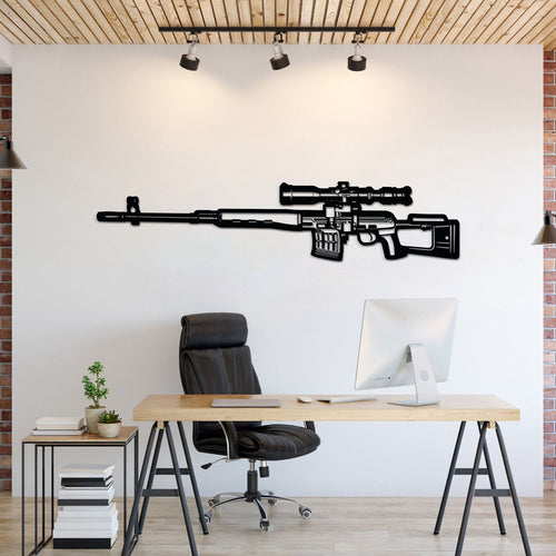 Dragunov Metal Weapon Wall Art - NCP0680