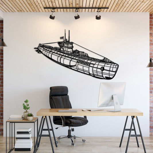 U-Boat Metal Submarine Wall Art - NCP0663
