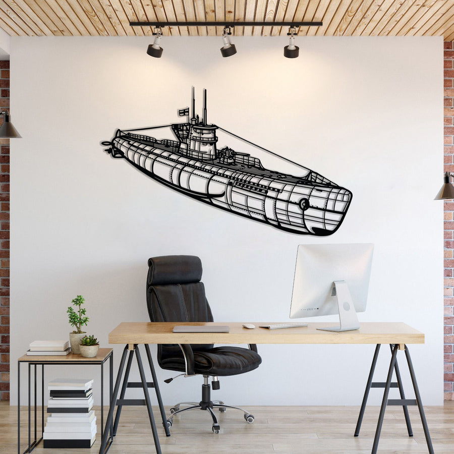 U-Boat Metal Submarine Wall Art - NCP0663