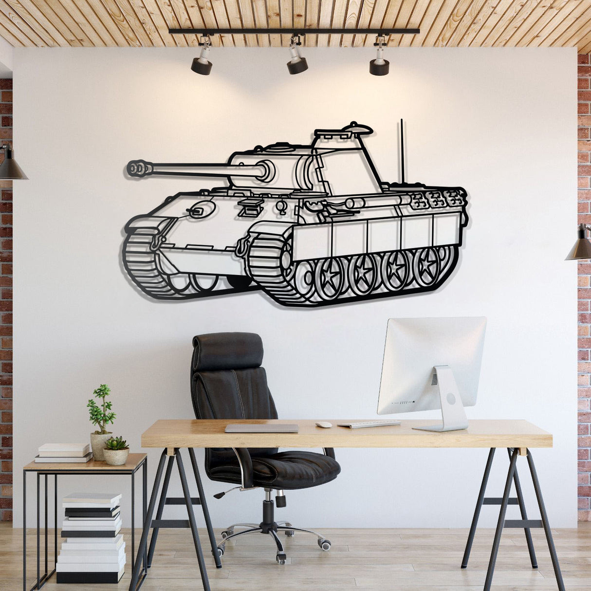 Panther Metal Tank Wall Art - NCP0636