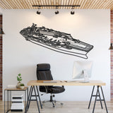 USS Gerald R. Ford Metal Aircraft Carrier Wall Art - NCP0672
