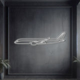 A350 Metal Neon Aircraft Wall Art - NCN0010