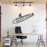 Permit Class Metal Submarine Wall Art - NCP0668