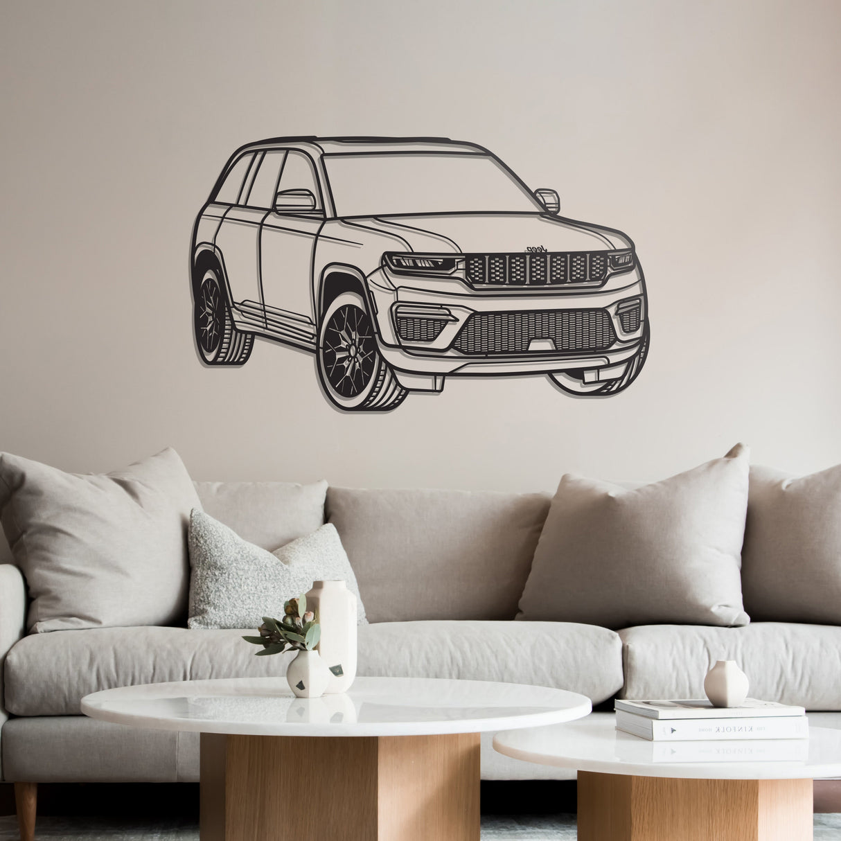 Grand Cheerokee Perspective Metal Car Wall Art - NC1211