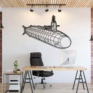 Columbia Class Metal Submarine Wall Art - NCP0646