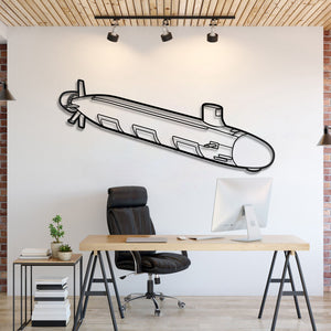 Virginia Class Metal Submarine Wall Art - NCP0643