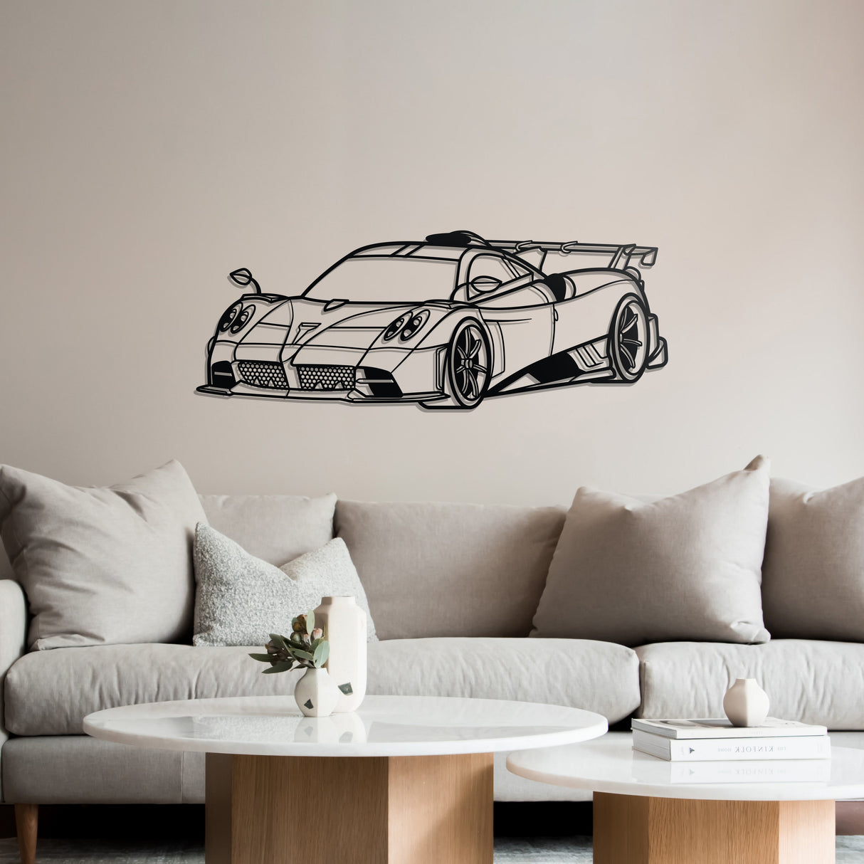 Imola Perspective Metal Car Wall Art - NC1220