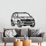 2002 X5 Perspective Metal Car Wall Art - NC1239