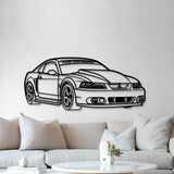 2002 Mustang GT Perspective Metal Car Wall Art - NC1156