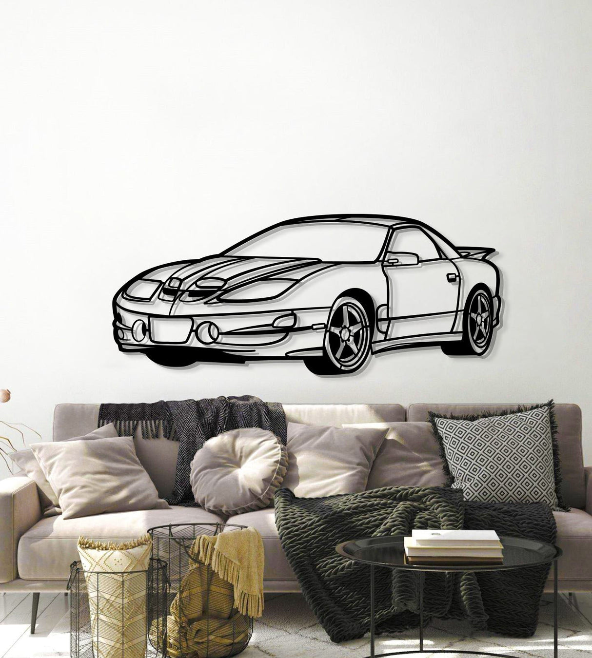 2002 Transam WS6 Perspective Metal Car Wall Art - NC1285