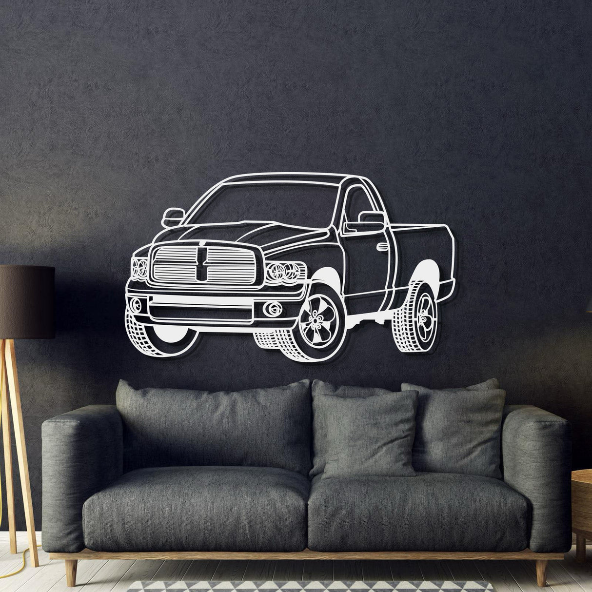 2003 Ram Perspective Metal Car Wall Art - NC1260