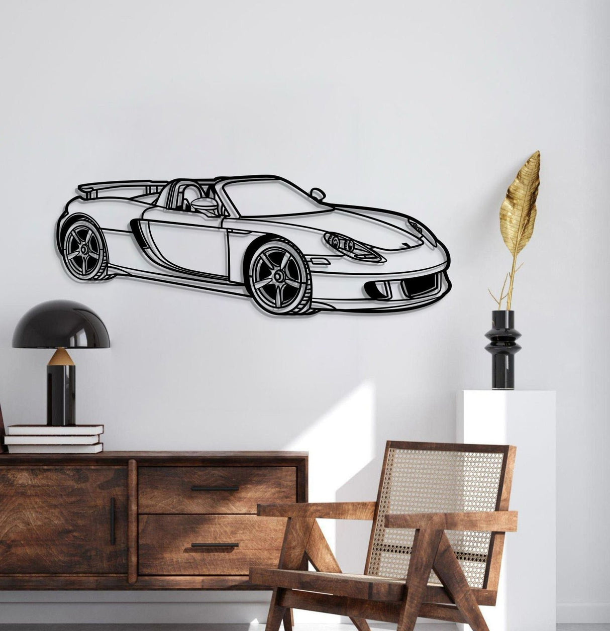 2004 Carrera GT Perspective Metal Car Wall Art - NC1188