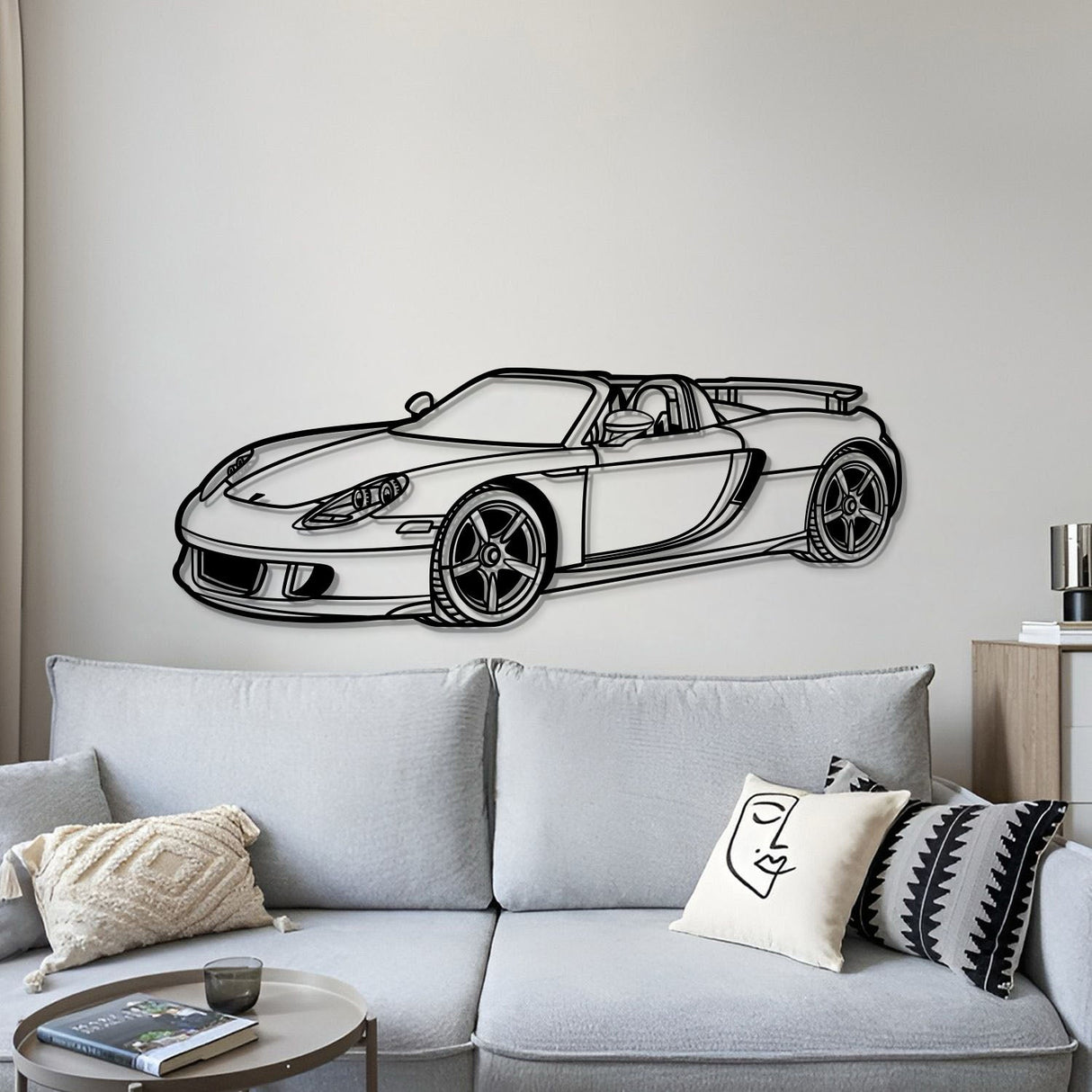 2004 Carrera GT Perspective Metal Car Wall Art - NC1188