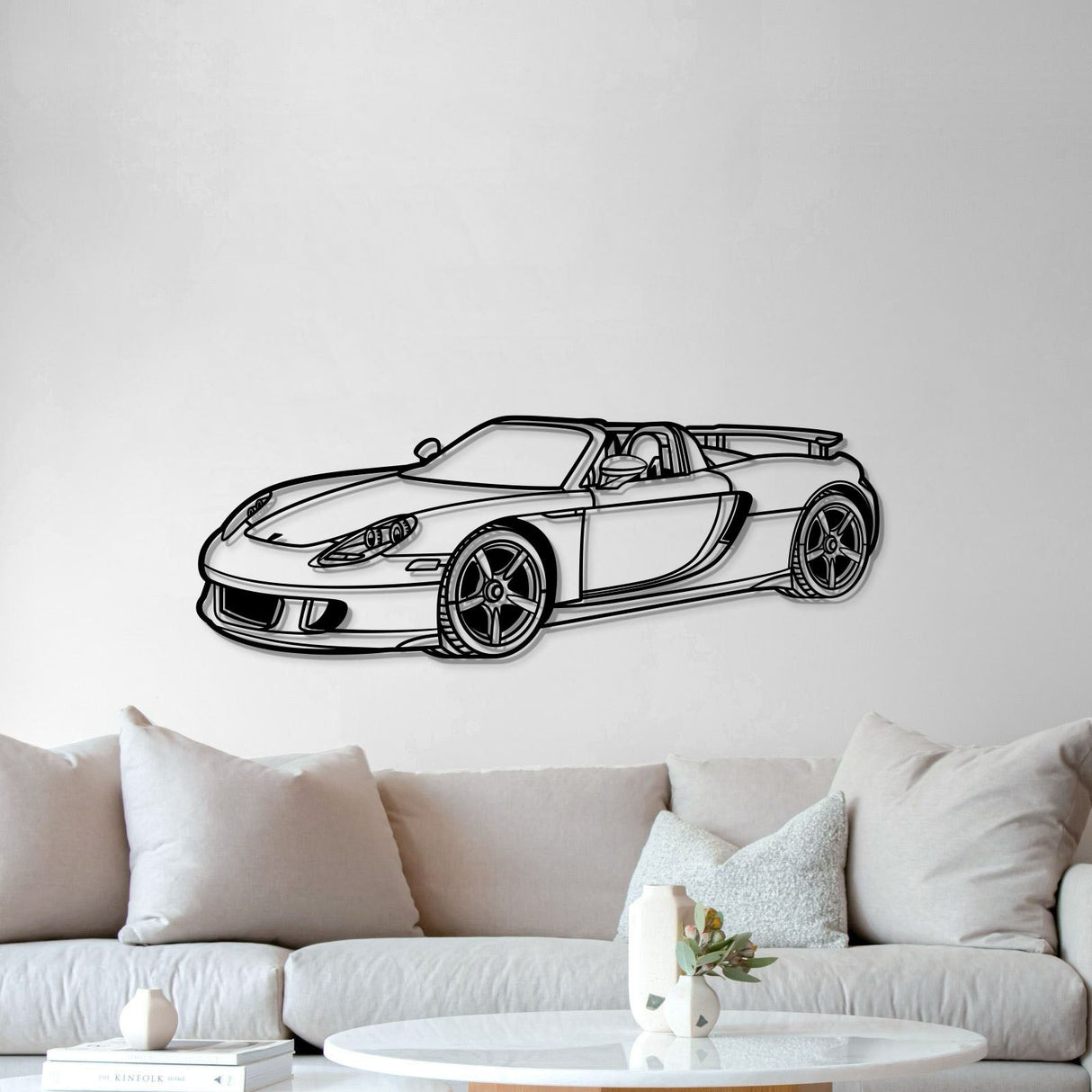 2004 Carrera GT Perspective Metal Car Wall Art - NC1188