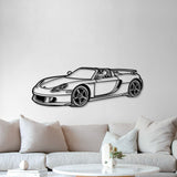 2004 Carrera GT Perspective Metal Car Wall Art - NC1188