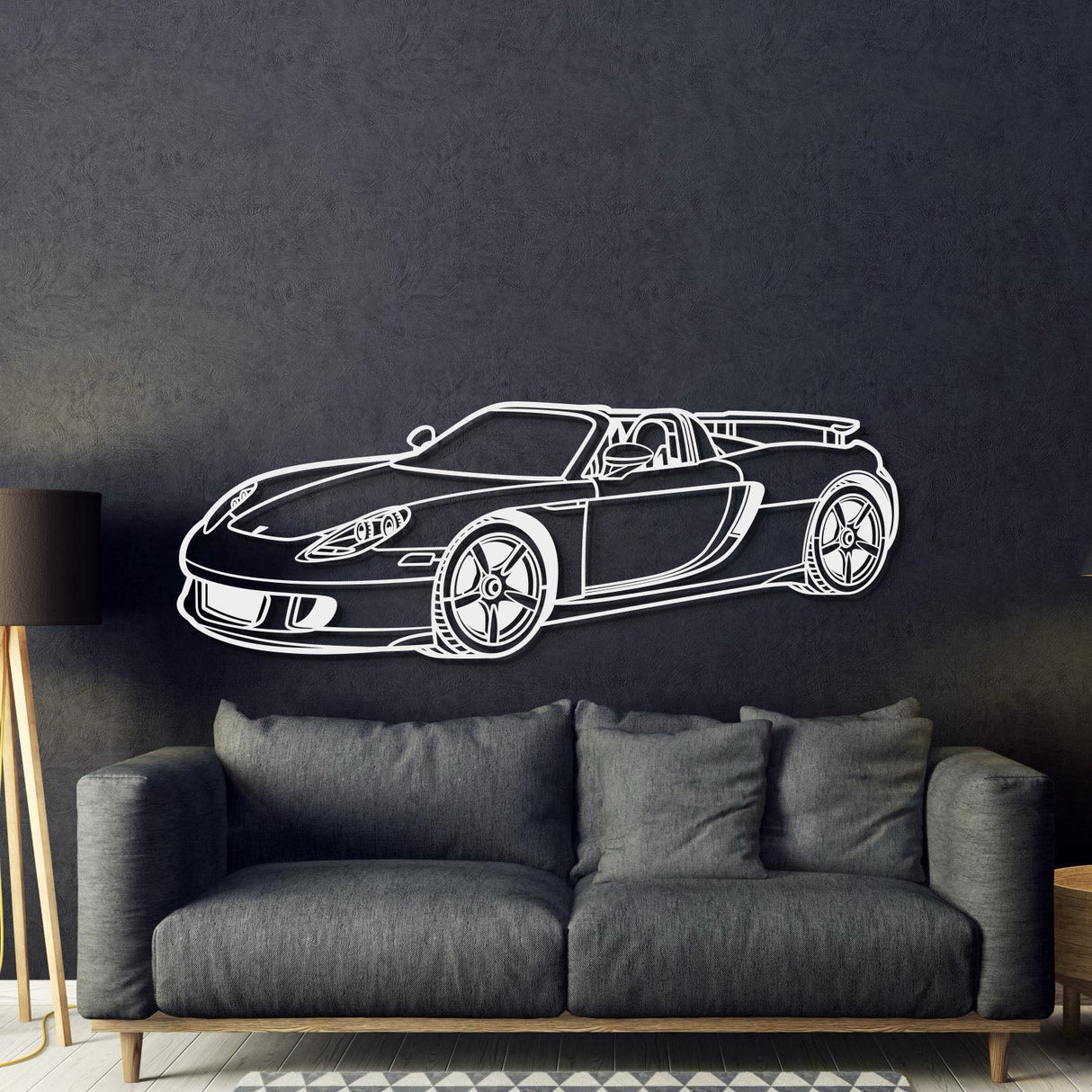 2004 Carrera GT Perspective Metal Car Wall Art - NC1188