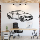 2009 G37 Coupe Perspective Metal Car Wall Art - NC1275