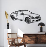 2009 G37 Coupe Perspective Metal Car Wall Art - NC1275