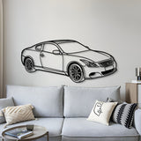 2009 G37 Coupe Perspective Metal Car Wall Art - NC1275