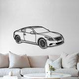 2009 G37 Coupe Perspective Metal Car Wall Art - NC1275