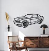 2011 Mustang Convertible Perspective Metal Car Wall Art - NC1267