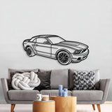 2011 Mustang Convertible Perspective Metal Car Wall Art - NC1267