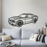 2011 Mustang Convertible Perspective Metal Car Wall Art - NC1267