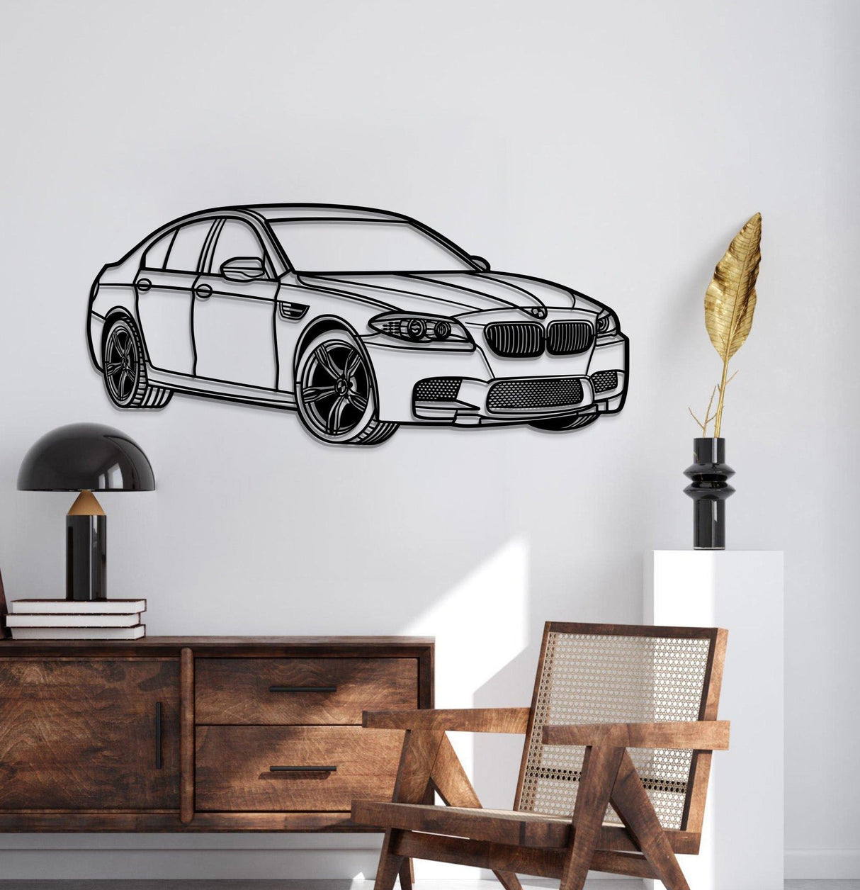 2012 F10 M5 Perspective Metal Car Wall Art - NC1142