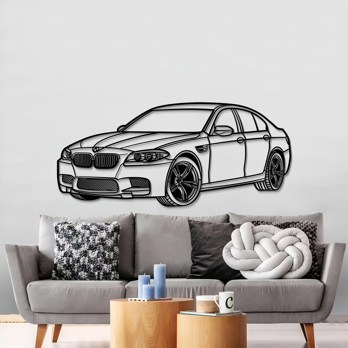 2012 F10 M5 Perspective Metal Car Wall Art - NC1142