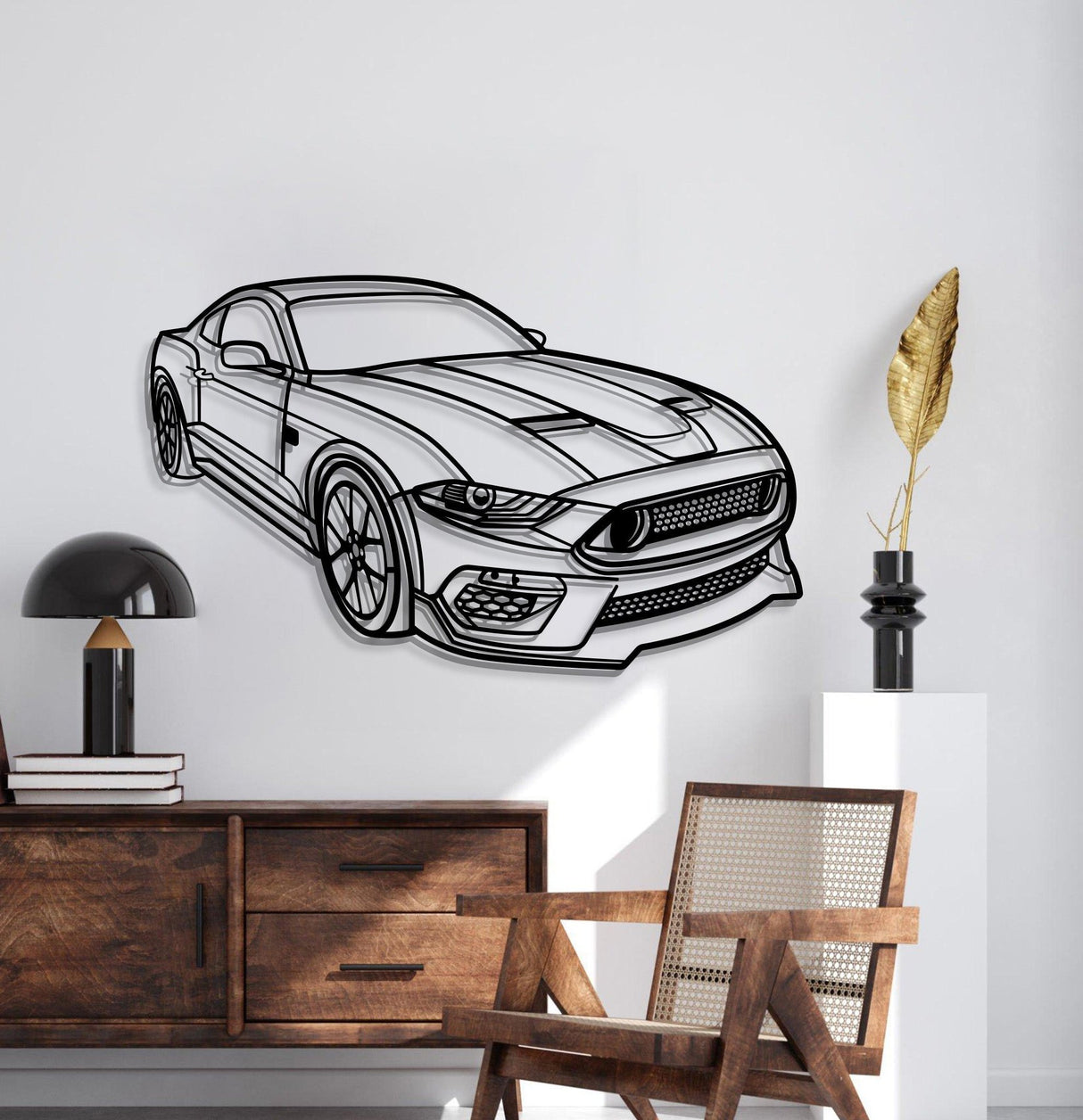 2013 Mustang Mach 1 Perspective Metal Car Wall Art - NC1159