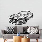 2013 Mustang Mach 1 Perspective Metal Car Wall Art - NC1159