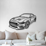 2013 Mustang Mach 1 Perspective Metal Car Wall Art - NC1159