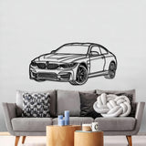 2014 F82 M4 Perspective Metal Car Wall Art - NC1143