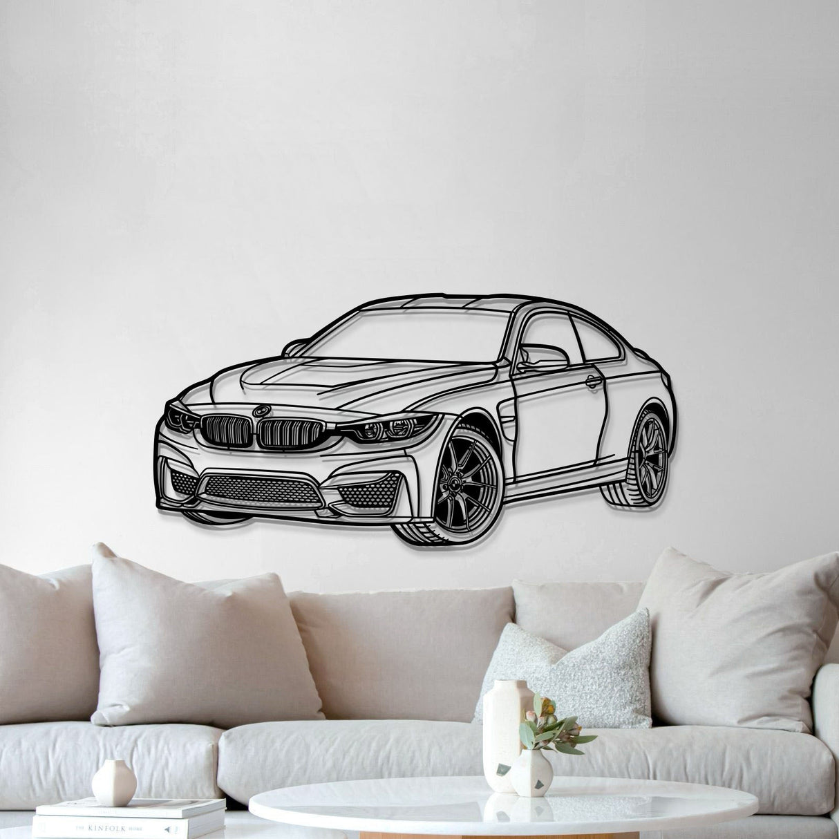 2014 F82 M4 Perspective Metal Car Wall Art - NC1143