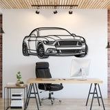 2015 Mustang GT Perspective Metal Car Wall Art - NC1268