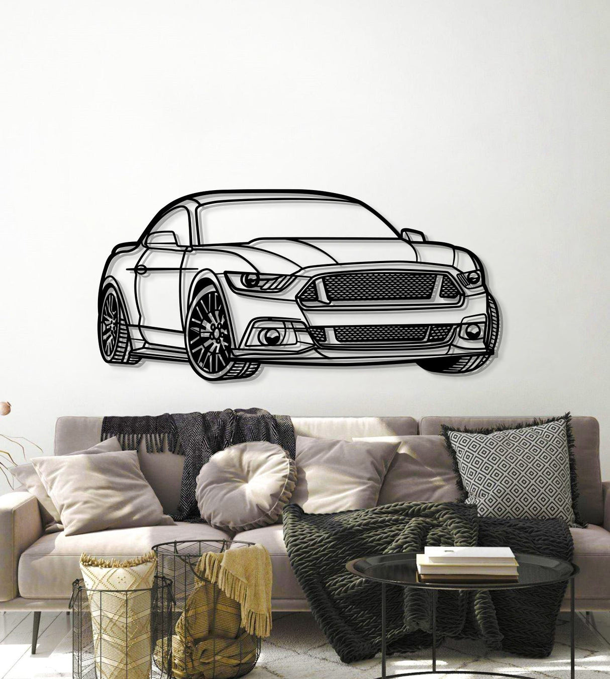 2015 Mustang GT Perspective Metal Car Wall Art - NC1268