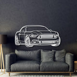 2015 Mustang GT Perspective Metal Car Wall Art - NC1268