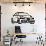 Guılıa Quadrıfoglıo Perspective Metal Car Wall Art - NC1237