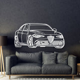 Guılıa Quadrıfoglıo Perspective Metal Car Wall Art - NC1237