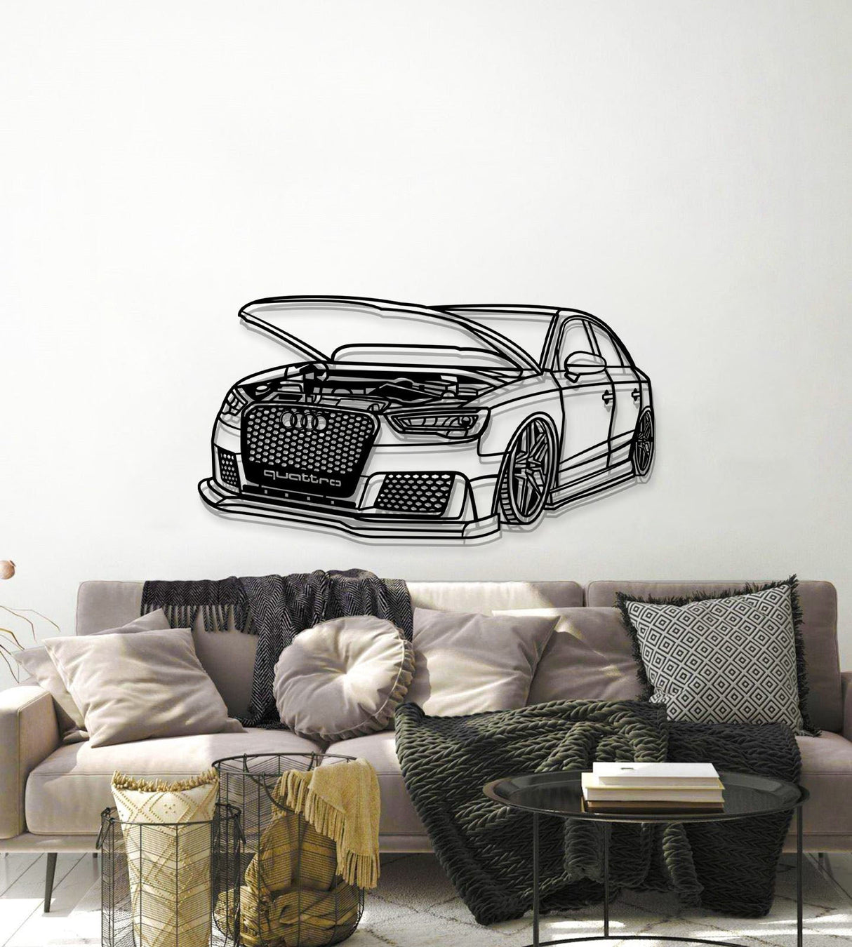 2016 S3 Perspective Metal Car Wall Art - NC1138