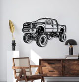 2016 F-250 4X4 Perspective Metal Car Wall Art - NC1269