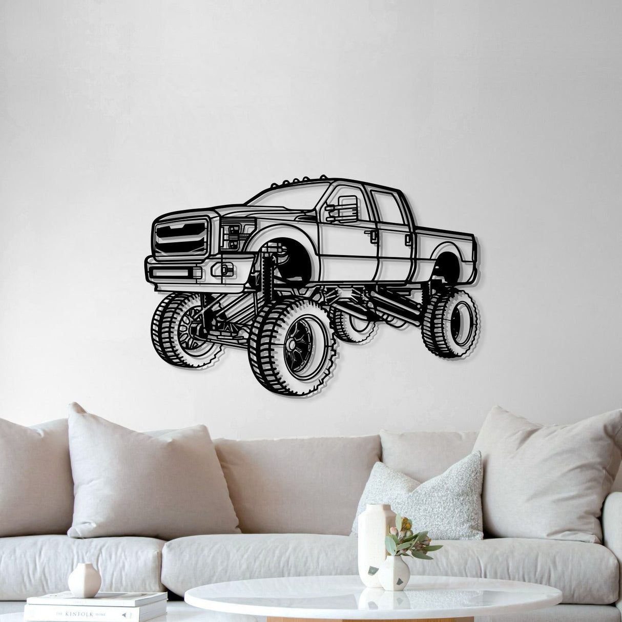 2016 F-250 4X4 Perspective Metal Car Wall Art - NC1269