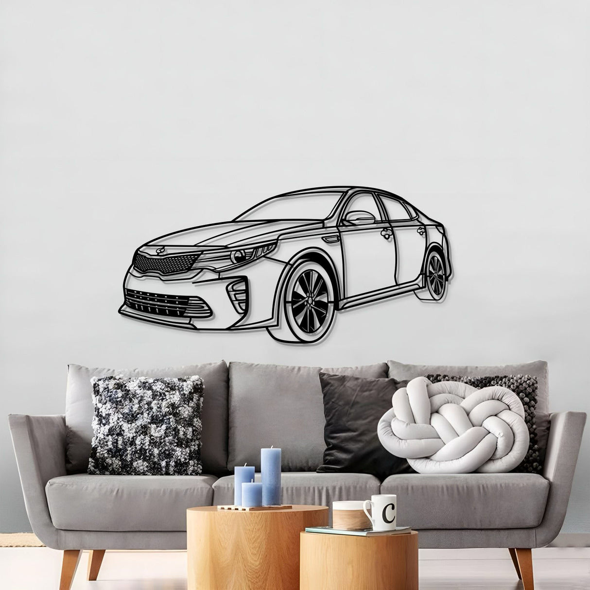 2016 Optima Perspective Metal Car Wall Art - NC1165