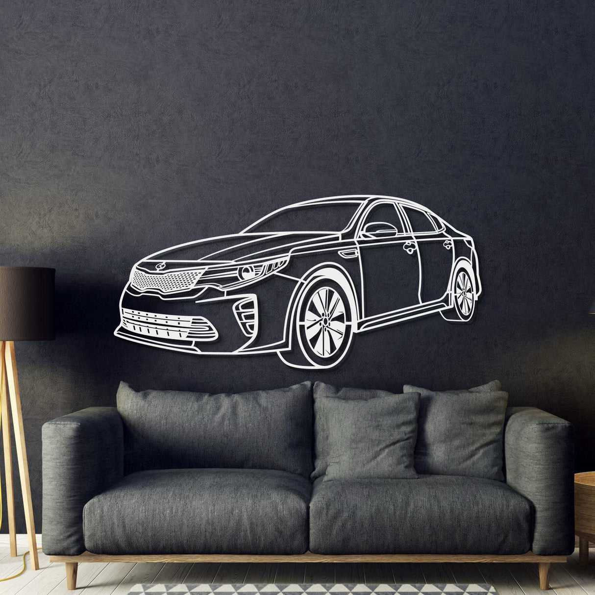 2016 Optima Perspective Metal Car Wall Art - NC1165